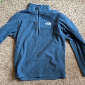 Blue NorthFace fleece half zip sweater- Men’s size S